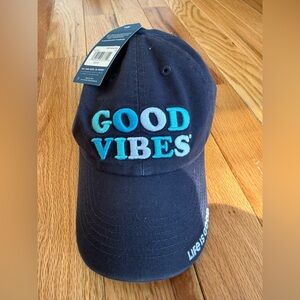 Life Is Good Darkest Blue Cap NWT